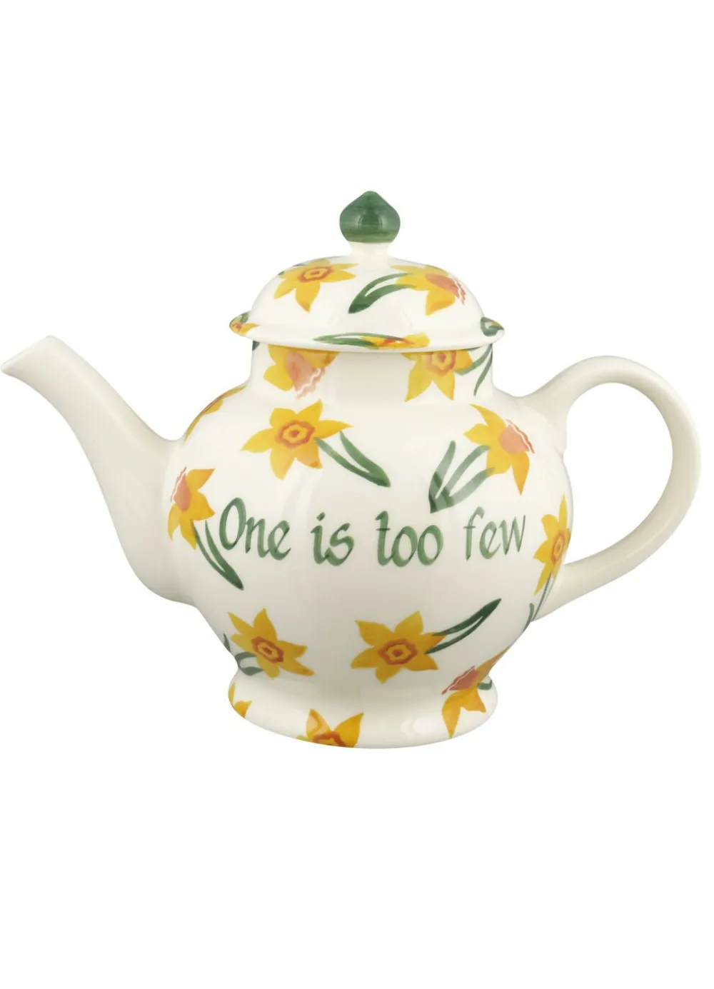 Personalised Daffodils 4 Mug Teapot