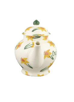Personalised Daffodils 4 Mug Teapot