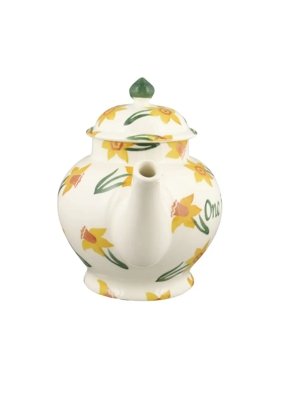 Personalised Daffodils 4 Mug Teapot