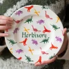 Personalised Dinosaur Medium Dinner Plate, 8.5 Inch
