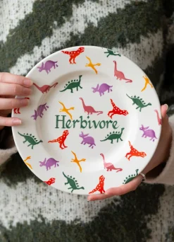 Personalised Dinosaur Medium Dinner Plate, 8.5 Inch