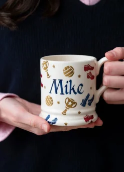 Personalised Football 1/2 Pint Mug