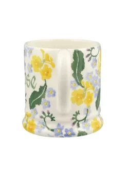 Personalised Forget Me Not & Primrose 1/2 Pint Mug