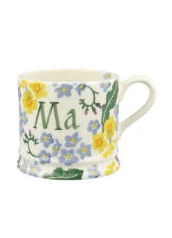 Personalised Forget Me Not & Primrose Small Mug