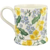 Personalised Forget Me Not & Primrose Large Mug