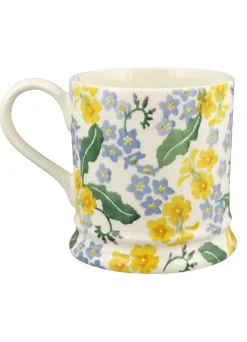 Personalised Forget Me Not & Primrose Large Mug