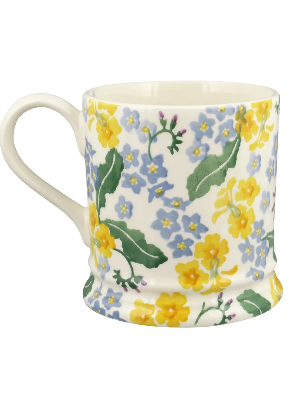 Personalised Forget Me Not & Primrose Large Mug