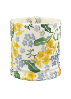 Personalised Forget Me Not & Primrose Large Mug