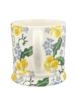 Personalised Forget Me Not & Primrose Large Mug