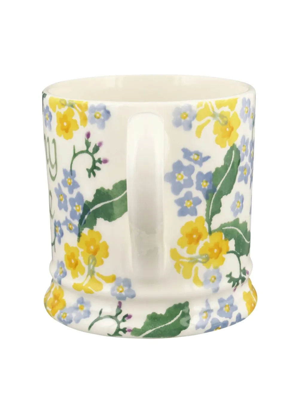 Personalised Forget Me Not & Primrose Large Mug