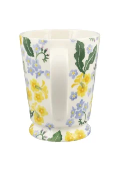 Personalised Forget Me Not & Primrose Cocoa Mug