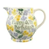 Personalised Forget Me Not & Primrose 3 Pint Jug