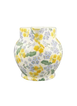 Personalised Forget Me Not & Primrose 3 Pint Jug