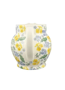 Personalised Forget Me Not & Primrose 3 Pint Jug