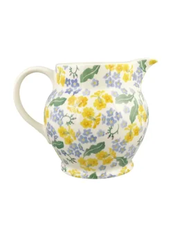 Personalised Forget Me Not & Primrose 3 Pint Jug