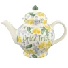 Personalised Forget Me Not & Primrose 4 Mug Teapot