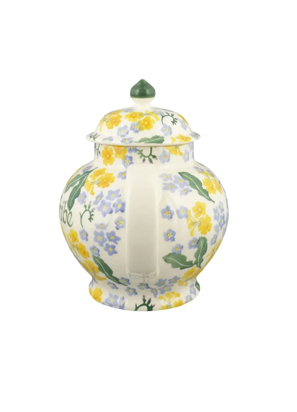 Personalised Forget Me Not & Primrose 4 Mug Teapot