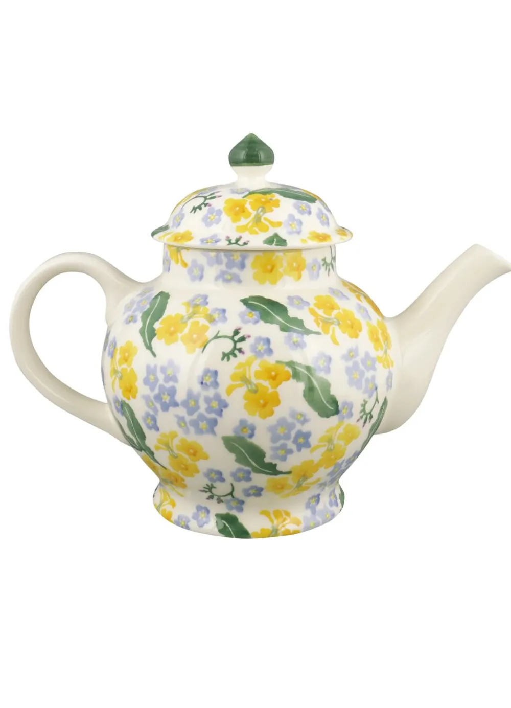 Personalised Forget Me Not & Primrose 4 Mug Teapot