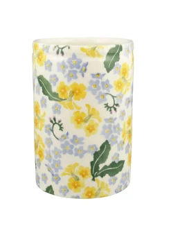 Personalised Forget Me Not & Primrose Medium Vase
