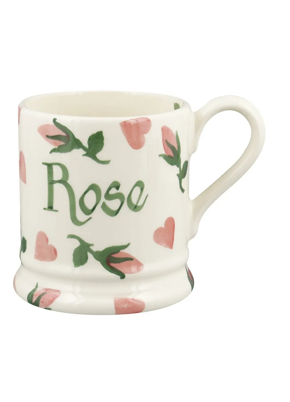 Personalised Little Rose Bud 1/2 Pint Mug