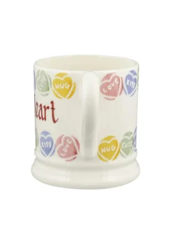 Personalised Love Hearts® 1/2 Pint Mug