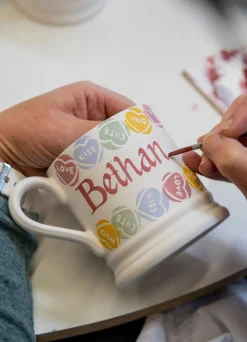 Personalised Love Hearts® 1/2 Pint Mug