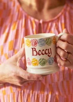 Personalised Love Hearts® 1/2 Pint Mug