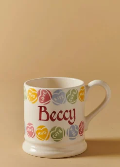 Personalised Love Hearts® 1/2 Pint Mug