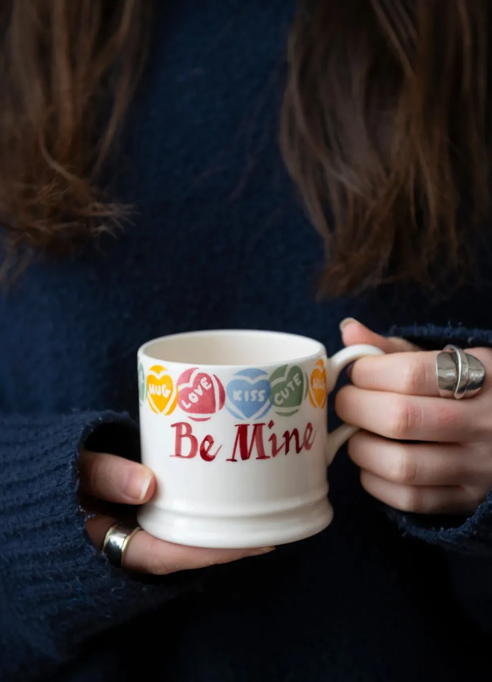 Personalised Love Hearts Small Mug