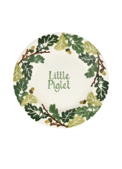 Personalised Oak Medium Dinner Plate, 8.5 Inch