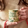 Personalised Oak 1/2 Pint Mug