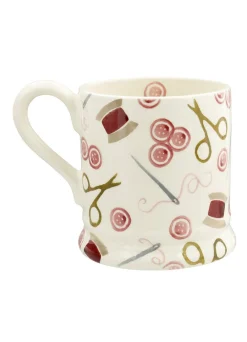 Personalised Pink Crafting 1/2 Pint Mug