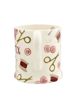 Personalised Pink Crafting 1/2 Pint Mug