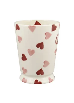 Personalised Pink Hearts Cocoa Mug
