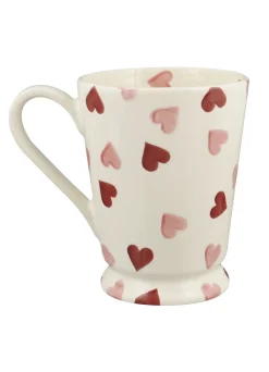 Personalised Pink Hearts Cocoa Mug