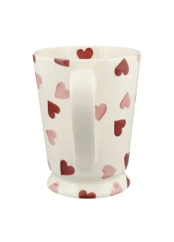 Personalised Pink Hearts Cocoa Mug
