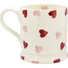 Personalised Pink Hearts Large Mug