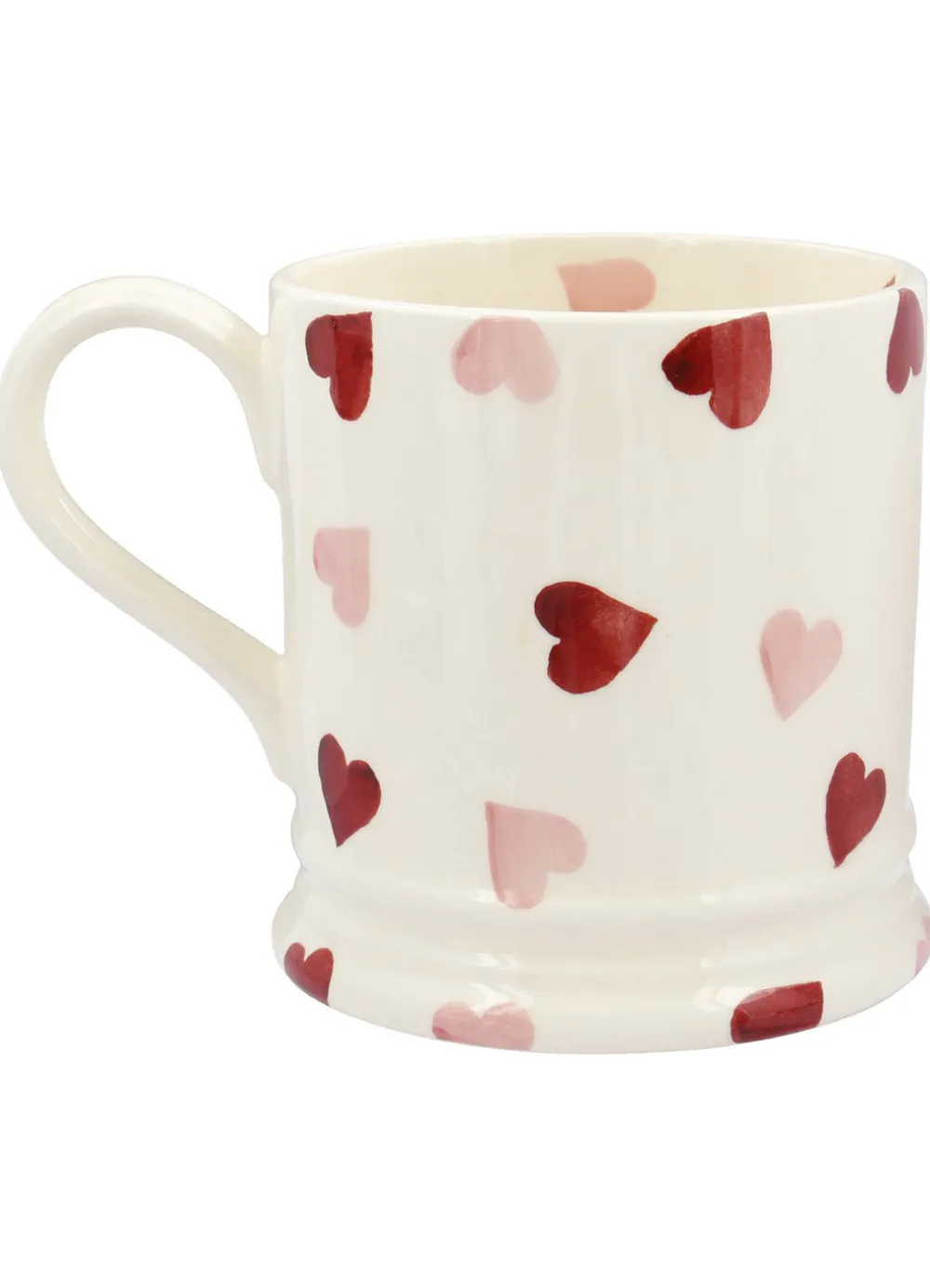 Personalised Pink Hearts Large Mug