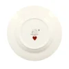 Personalised Pink Hearts Medium Dinner Plate, 8.5 Inch