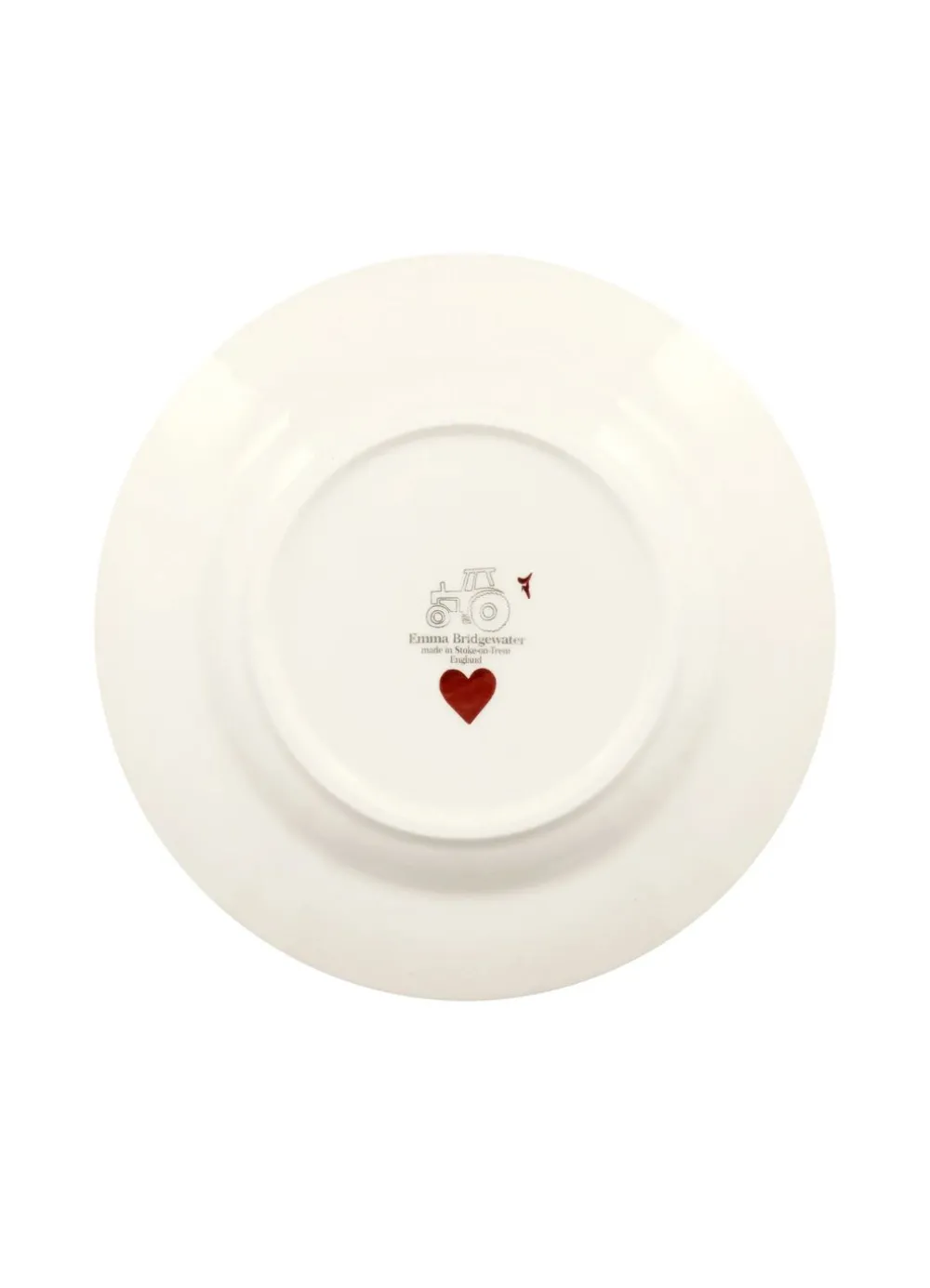Personalised Pink Hearts Medium Dinner Plate, 8.5 Inch