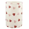 Personalised Pink Hearts Medium Vase