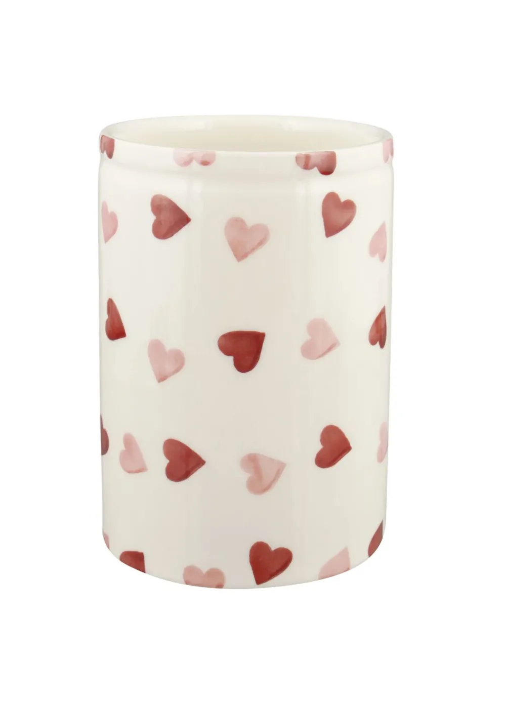 Personalised Pink Hearts Medium Vase