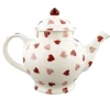 Personalised Pink Hearts 4 Mug Teapot