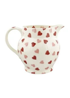 Personalised Pink Hearts 3 Pint Jug