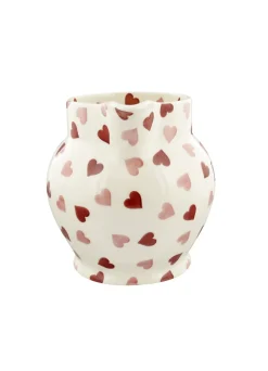 Personalised Pink Hearts 3 Pint Jug
