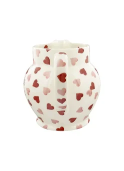 Personalised Pink Hearts 3 Pint Jug