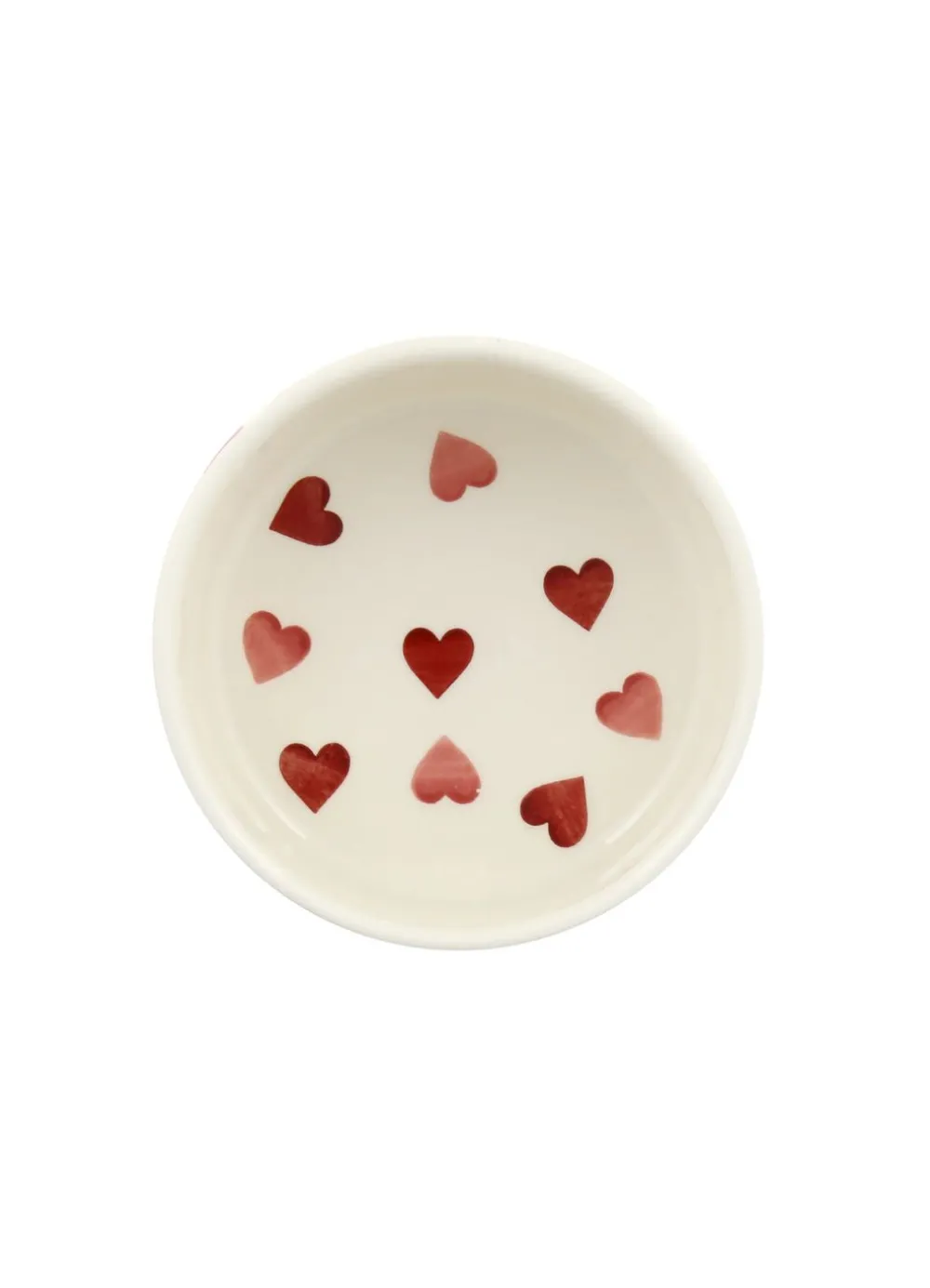 Personalised Pink Hearts Small Pet Bowl