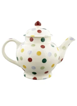 Personalised Polka Dot 4 Mug Teapot