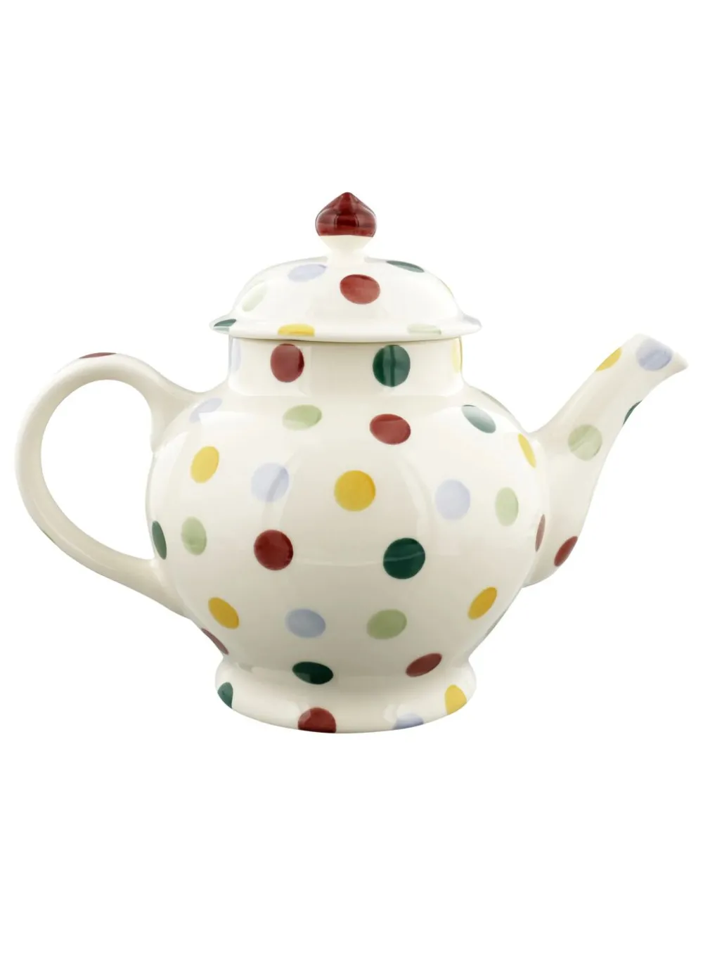 Personalised Polka Dot 4 Mug Teapot