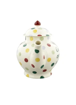 Personalised Polka Dot 4 Mug Teapot